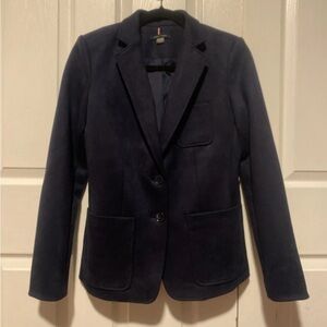 Tommy Hilfiger Blue Suede Blazer